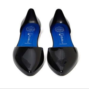 Jeffrey Campbell Black D'Orsay Jelly Love Flats